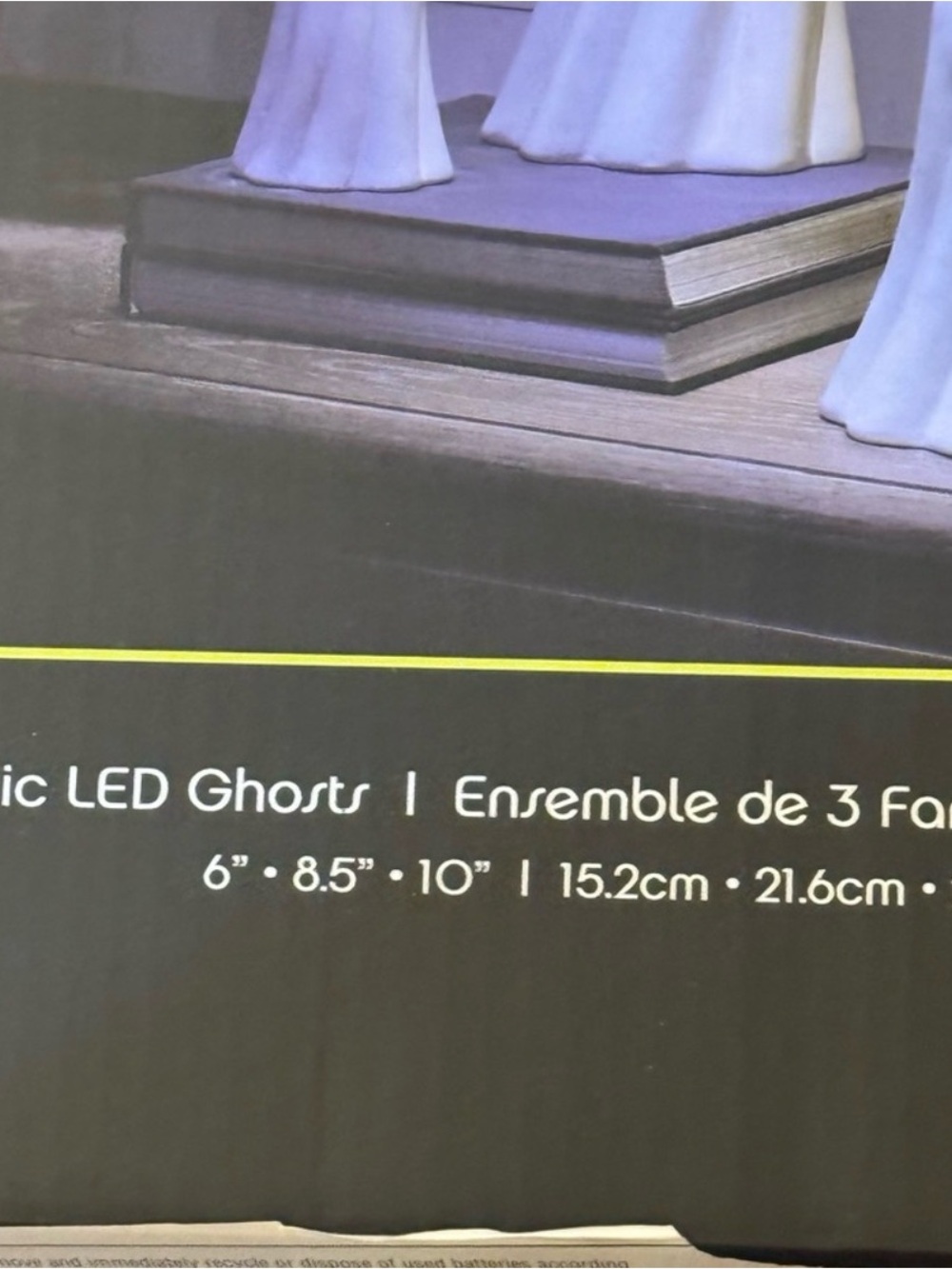 White Halloween LED Ghosts - Set of 3 - Picture 4 of 4